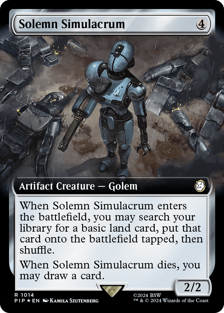 Solemn Simulacrum (Extended Art) (Surge Foil) [Fallout] | Rock City Comics