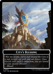 City's Blessing // Pirate (0005) Double-Sided Token [The Lost Caverns of Ixalan Commander Tokens] | Rock City Comics