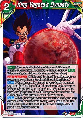 King Vegeta's Dynasty (SD9-05) [Assault of the Saiyans] | Rock City Comics