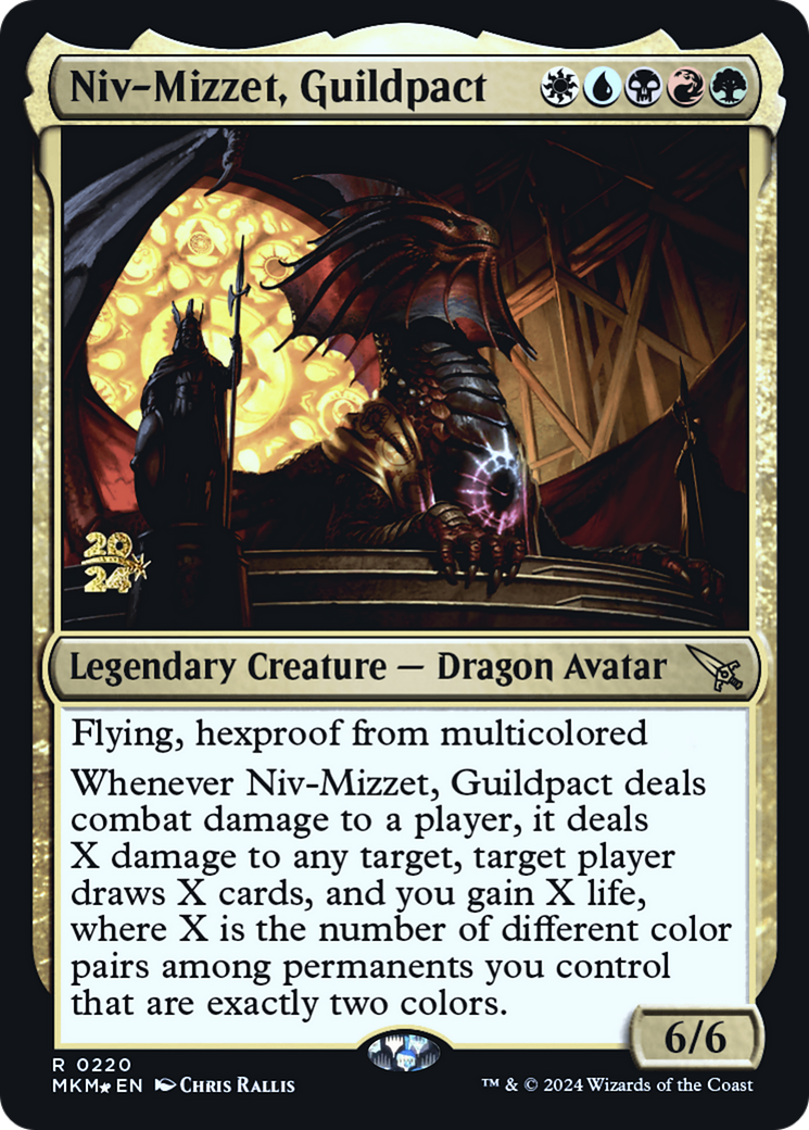 Niv-Mizzet, Guildpact [Murders at Karlov Manor Prerelease Promos] | Rock City Comics