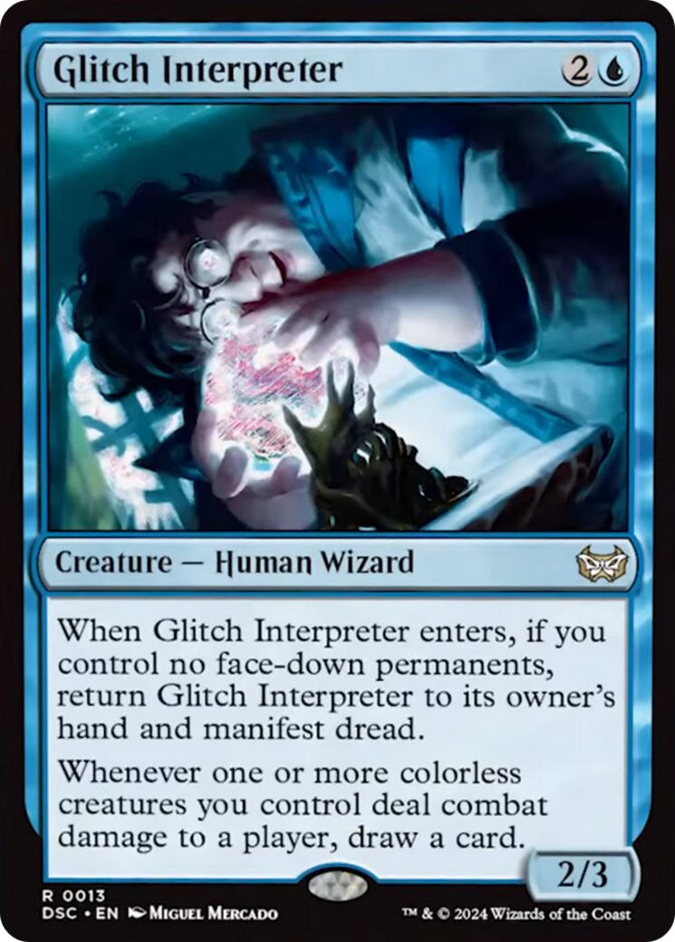 Glitch Interpreter (Extended Art) [Duskmourn: House of Horror Commander] | Rock City Comics