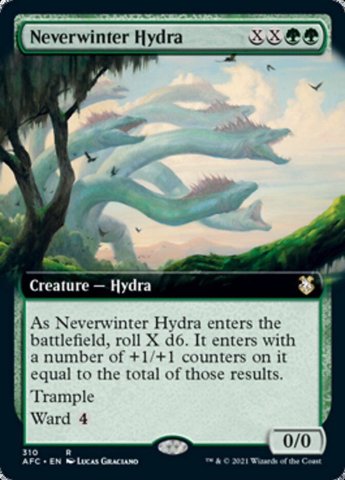 Neverwinter Hydra (Extended Art) [Dungeons & Dragons: Adventures in the Forgotten Realms Commander] | Rock City Comics