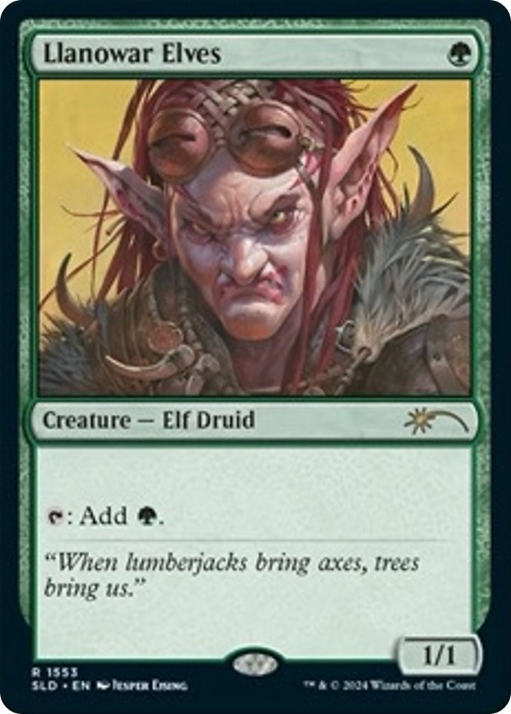 Llanowar Elves (1553) (Rainbow Foil) [Secret Lair Drop Series] | Rock City Comics