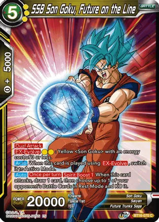 SSB Son Goku, Future on the Line (BT16-075) [Realm of the Gods] | Rock City Comics