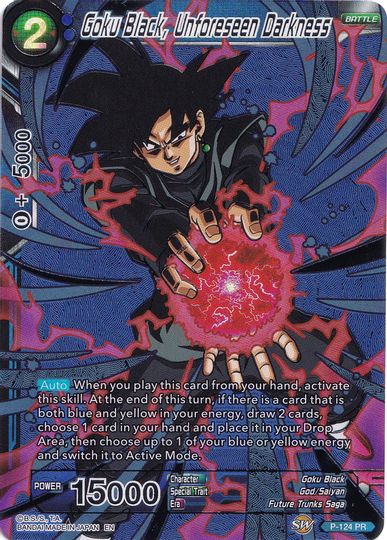 Goku Black, Unforeseen Darkness (Collector's Selection Vol. 1) (P-124) [Promotion Cards] | Rock City Comics