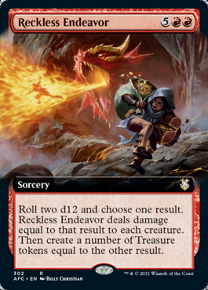Reckless Endeavor (Extended Art) [Dungeons & Dragons: Adventures in the Forgotten Realms Commander] | Rock City Comics