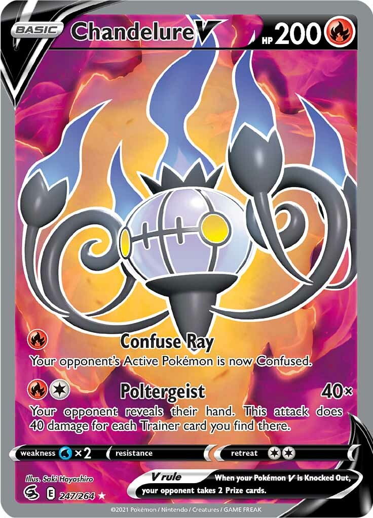 Chandelure V (247/264) [Sword & Shield: Fusion Strike] | Rock City Comics