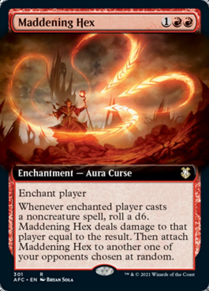 Maddening Hex (Extended Art) [Dungeons & Dragons: Adventures in the Forgotten Realms Commander] | Rock City Comics