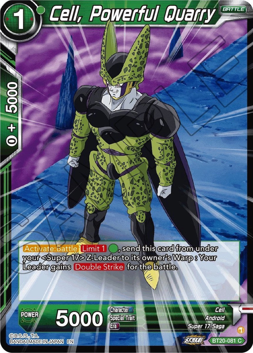 Cell, Powerful Quarry (BT20-081) [Power Absorbed] | Rock City Comics