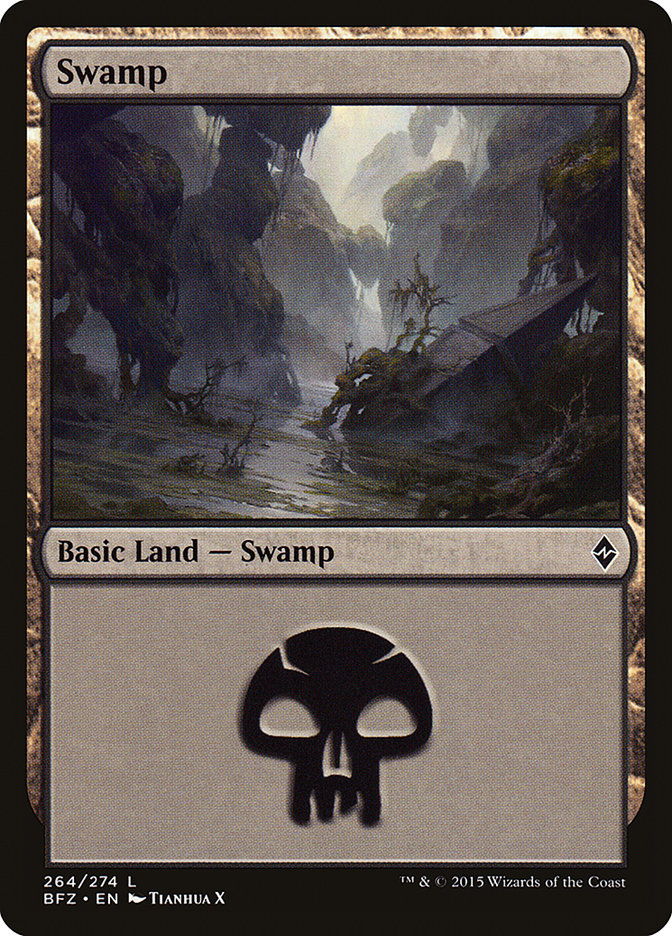 Swamp (264) [Battle for Zendikar] | Rock City Comics