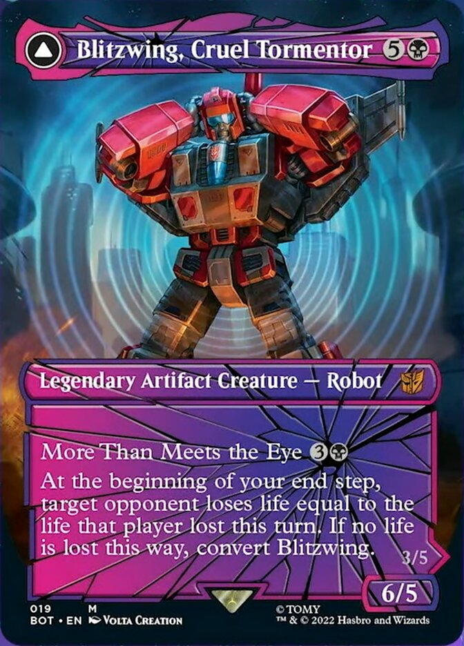 Blitzwing, Cruel Tormentor // Blitzwing, Adaptive Assailant (Shattered Glass) [Transformers] | Rock City Comics