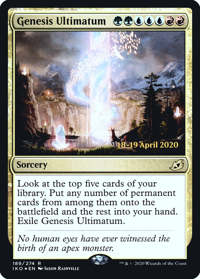 Genesis Ultimatum [Ikoria: Lair of Behemoths Prerelease Promos] | Rock City Comics