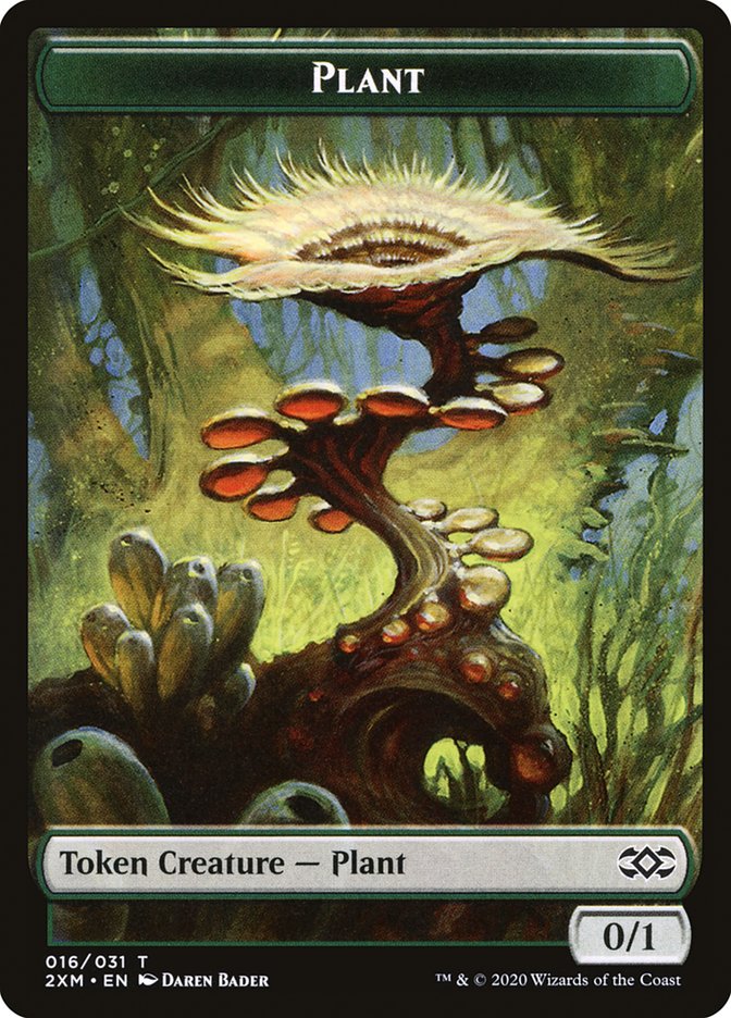 Clue // Plant Double-Sided Token [Double Masters Tokens] | Rock City Comics