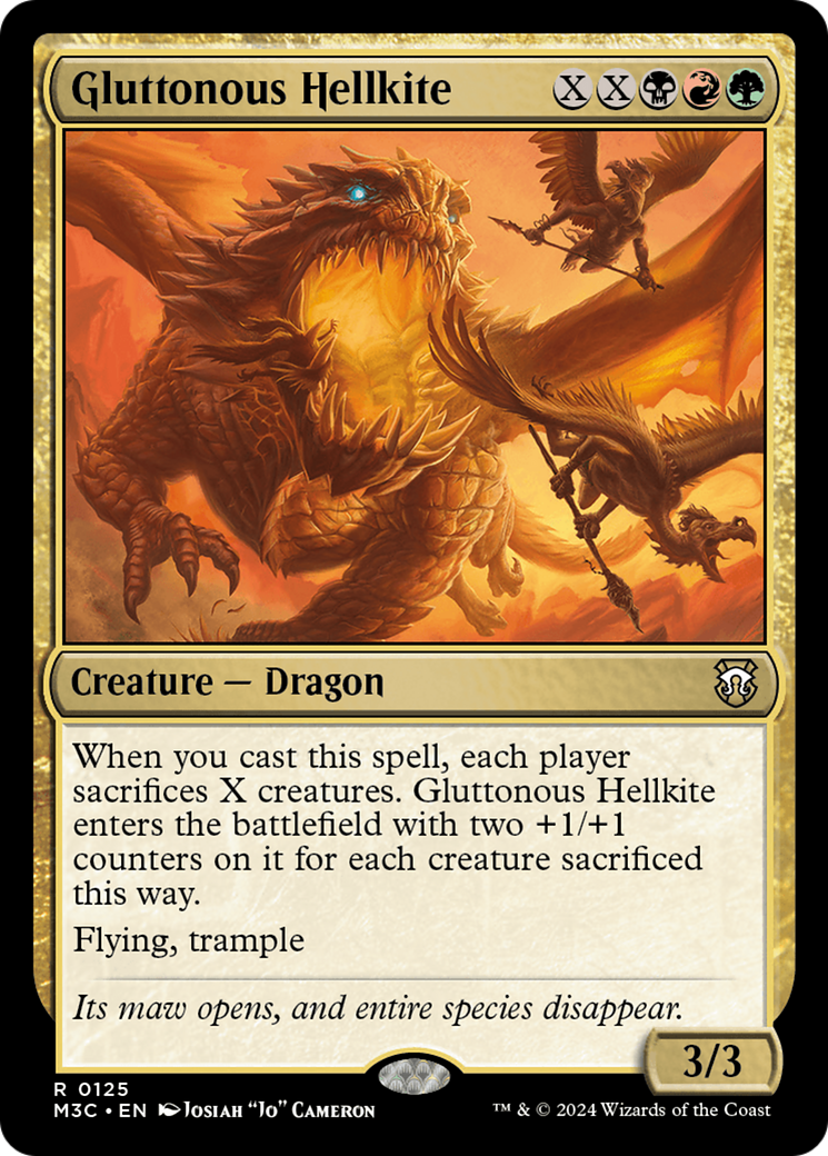 Gluttonous Hellkite [Modern Horizons 3 Commander] | Rock City Comics