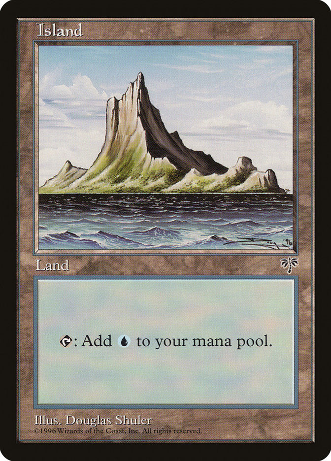 Island (No Tree / Blue Sky / Peak on Left) [Mirage] | Rock City Comics