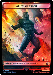 Copy // Alien Warrior Double-Sided Token (Surge Foil) [Doctor Who Tokens] | Rock City Comics