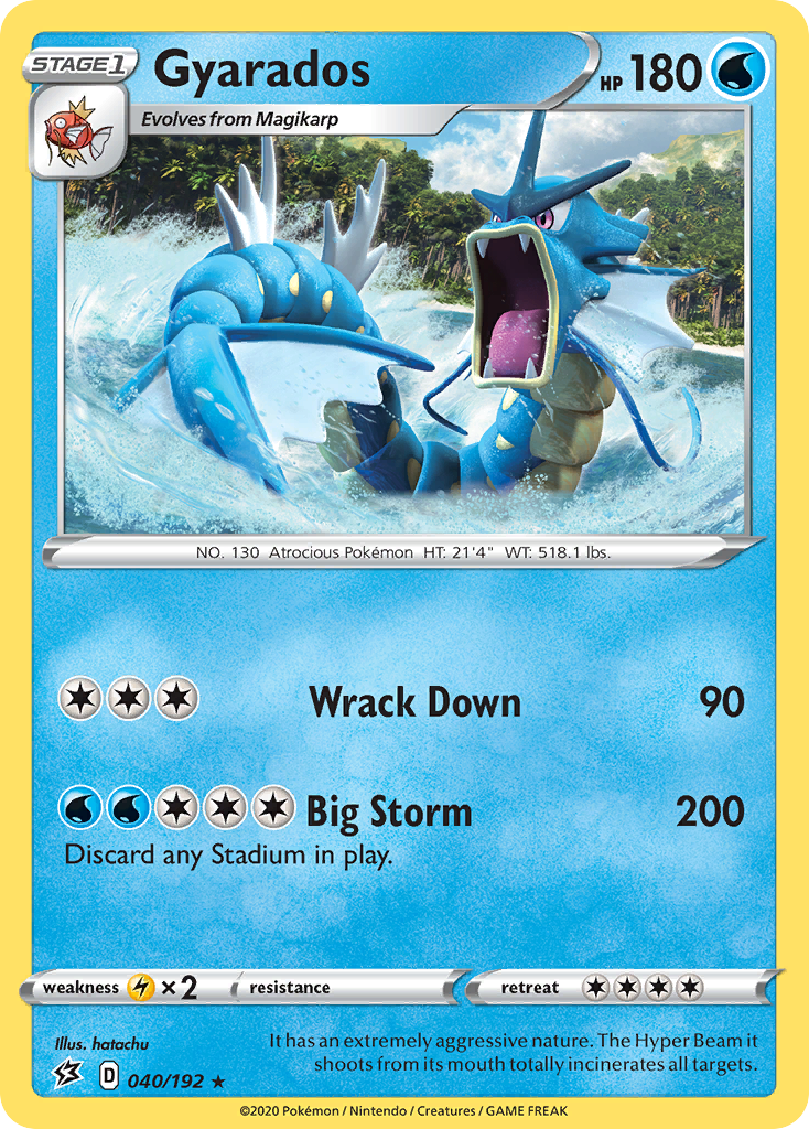 Gyarados (040/192) [Sword & Shield: Rebel Clash] | Rock City Comics