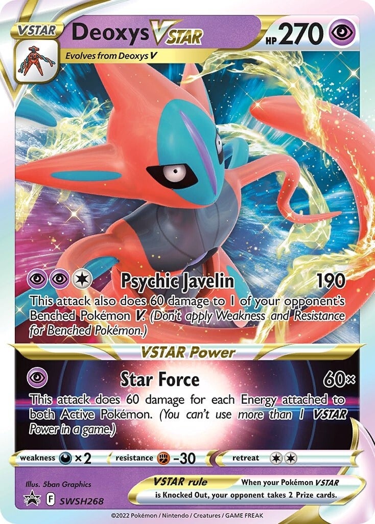Deoxys VSTAR (SWSH268) [Sword & Shield: Black Star Promos] | Rock City Comics