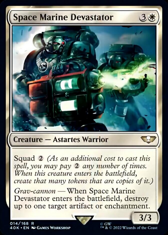 Space Marine Devastator (Surge Foil) [Warhammer 40,000] | Rock City Comics