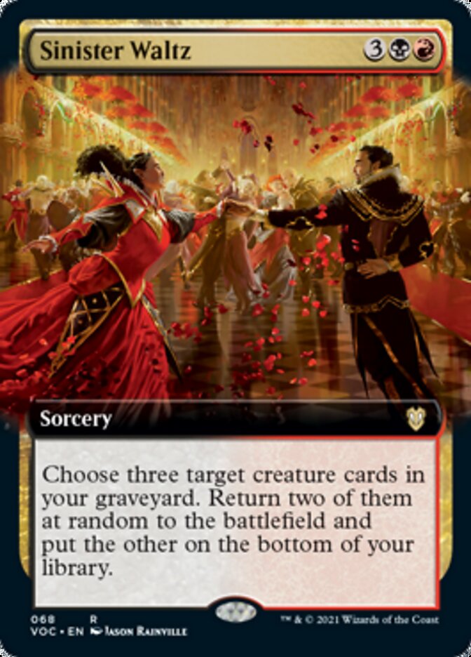 Sinister Waltz (Extended Art) [Innistrad: Crimson Vow Commander] | Rock City Comics