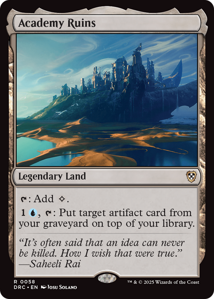 Academy Ruins [Aetherdrift Commander] | Rock City Comics