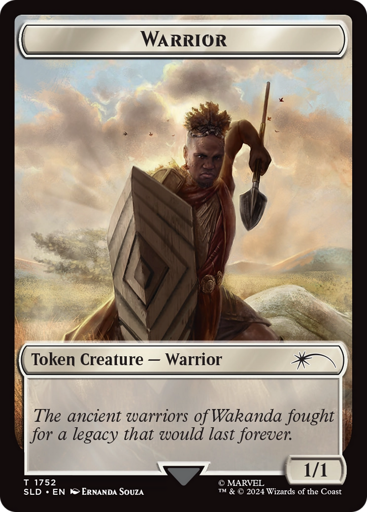 Warrior Token (Rainbow Foil) [Secret Lair Drop Series] | Rock City Comics