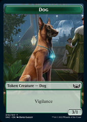 Ogre Warrior // Dog Double-Sided Token [Streets of New Capenna Tokens] | Rock City Comics