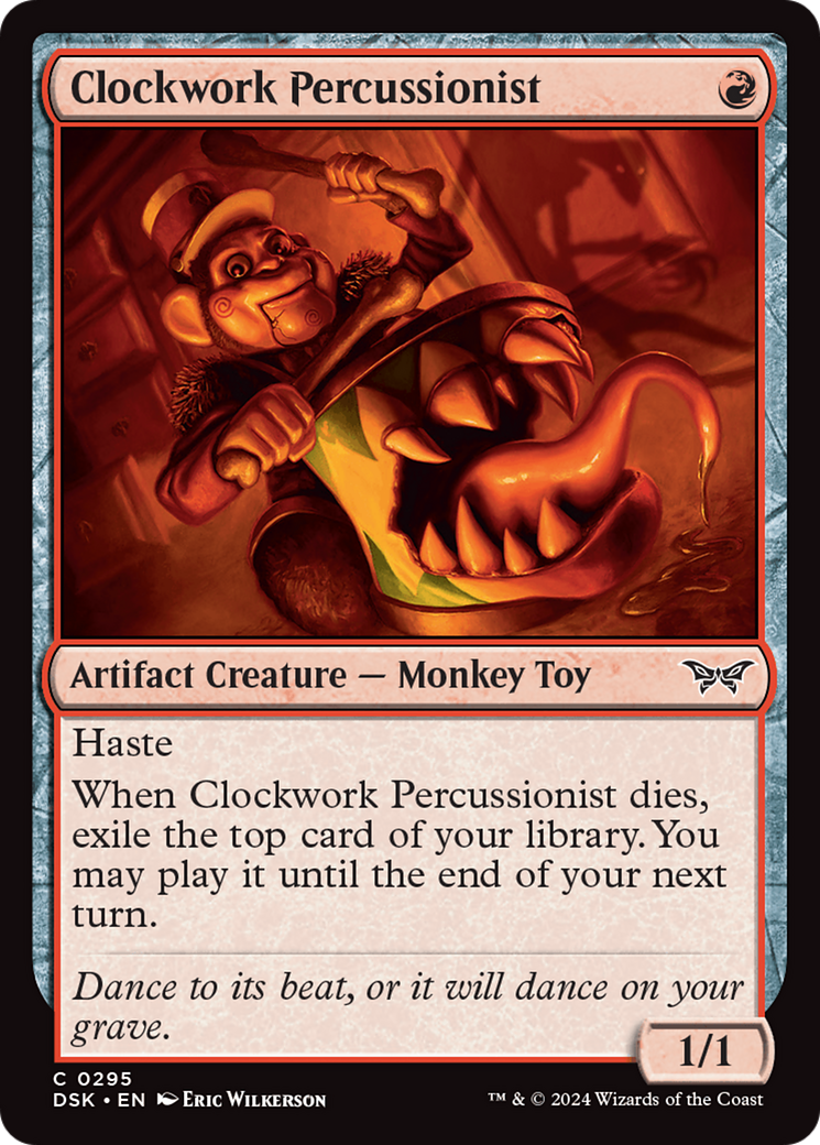 Clockwork Percussionist (0295) [Duskmourn: House of Horror] | Rock City Comics