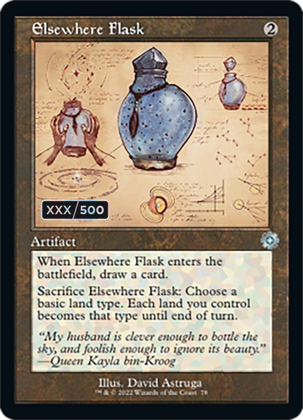 Elsewhere Flask (Retro Schematic) (Serialized) [The Brothers' War Retro Artifacts] | Rock City Comics