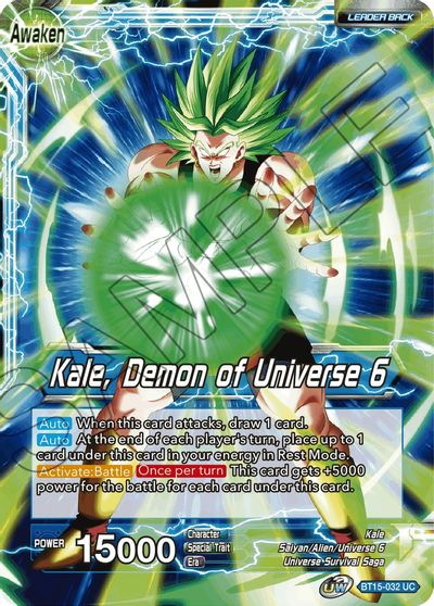 Kale // Kale, Demon of Universe 6 (BT15-032) [Saiyan Showdown] | Rock City Comics