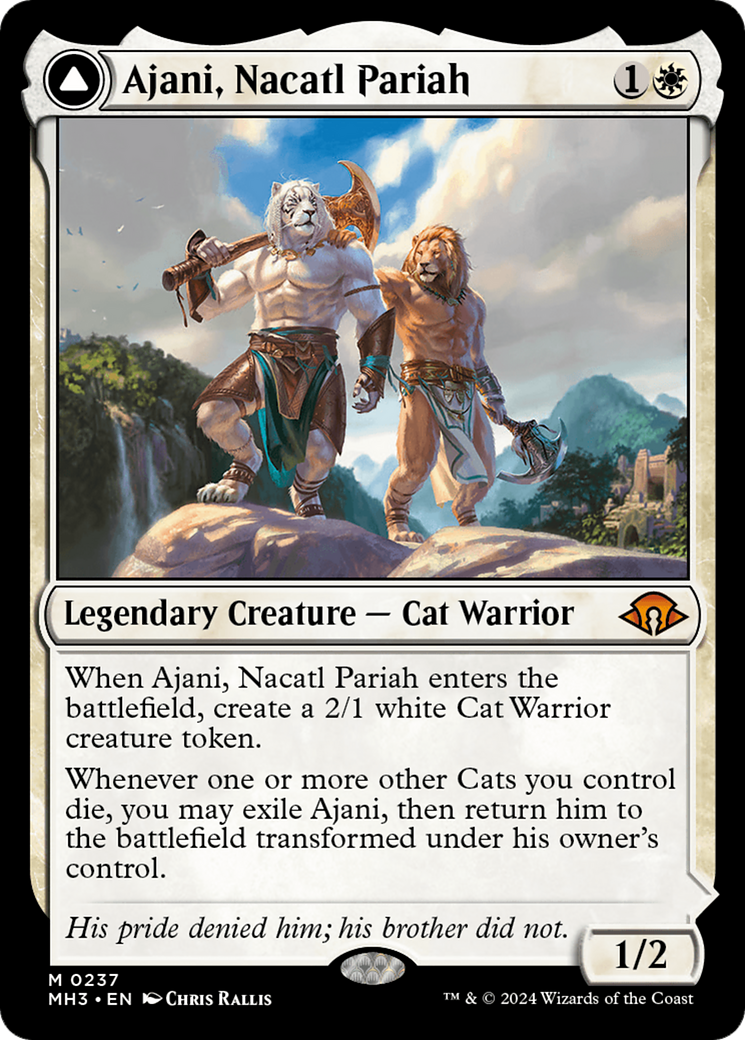 Ajani, Nacatl Pariah // Ajani, Nacatl Avenger [Modern Horizons 3] | Rock City Comics