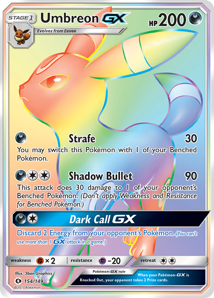 Umbreon GX (154/149) [Sun & Moon: Base Set] | Rock City Comics