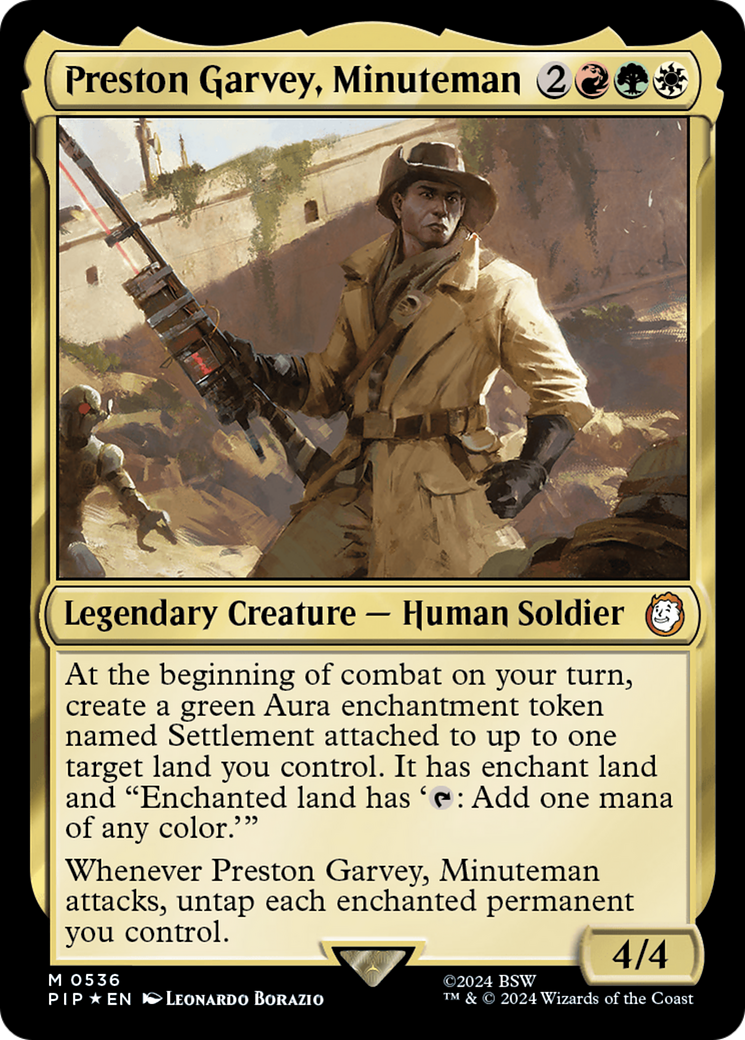 Preston Garvey, Minuteman (Surge Foil) [Fallout] | Rock City Comics