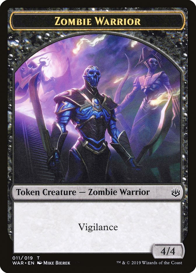 Zombie Warrior Token [War of the Spark Tokens] | Rock City Comics
