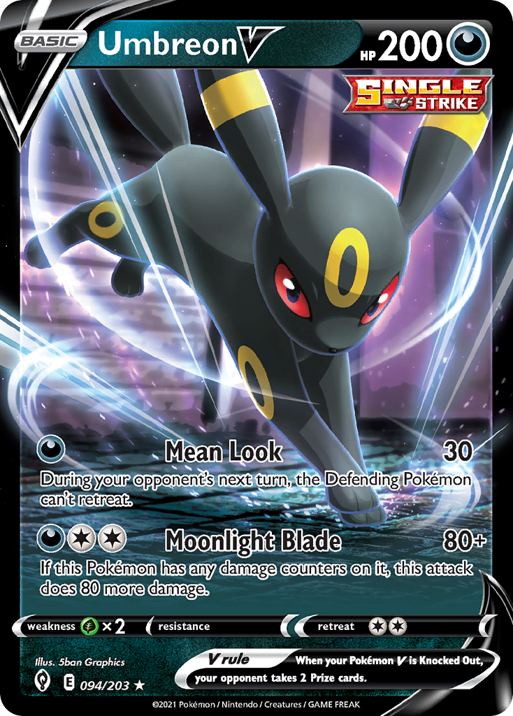 Umbreon V (094/203) (Intro Deck) [Sword & Shield: Evolving Skies] | Rock City Comics