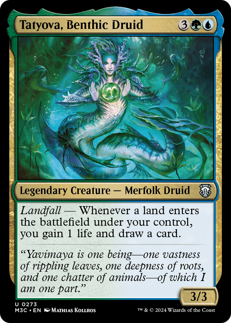 Tatyova, Benthic Druid (Ripple Foil) [Modern Horizons 3 Commander] | Rock City Comics