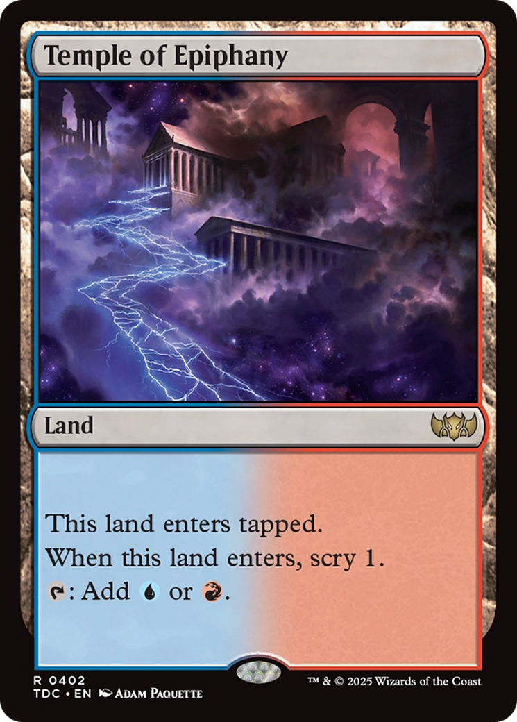 Temple of Epiphany [Tarkir: Dragonstorm Commander] | Rock City Comics