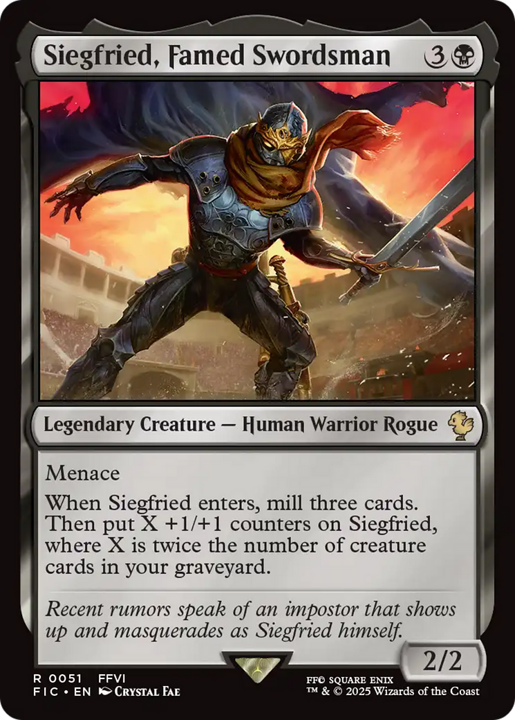 Siegfried, Famed Swordsman [FINAL FANTASY Commander] | Rock City Comics