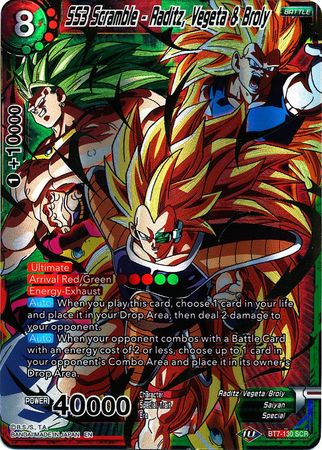 SS3 Scramble - Raditz, Vegeta & Broly (BT7-130) [Assault of the Saiyans] | Rock City Comics