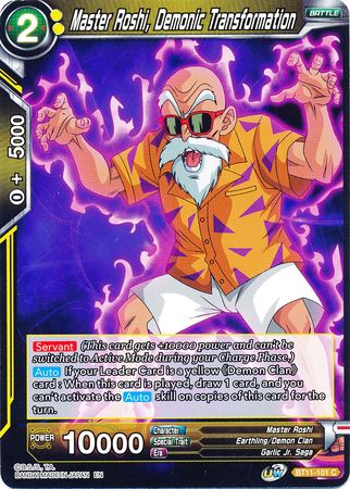 Master Roshi, Demonic Transformation (BT11-101) [Vermilion Bloodline] | Rock City Comics
