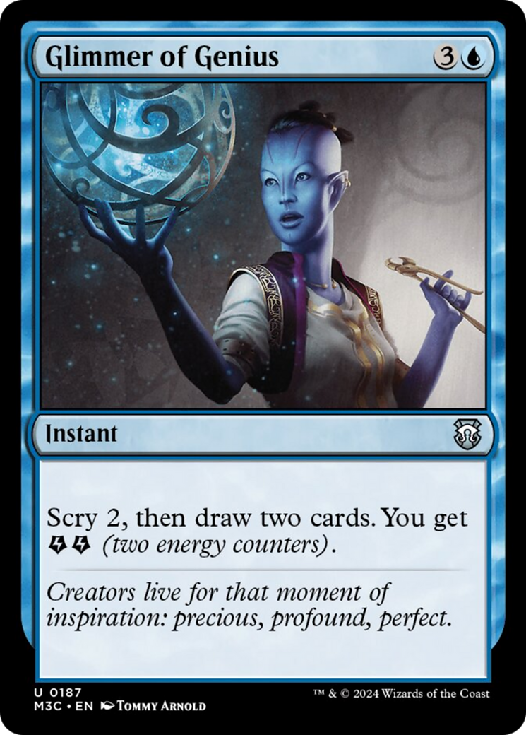 Glimmer of Genius (Ripple Foil) [Modern Horizons 3 Commander] | Rock City Comics