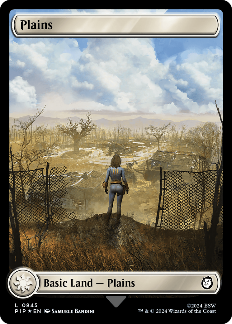 Plains (0845) (Surge Foil) [Fallout] | Rock City Comics