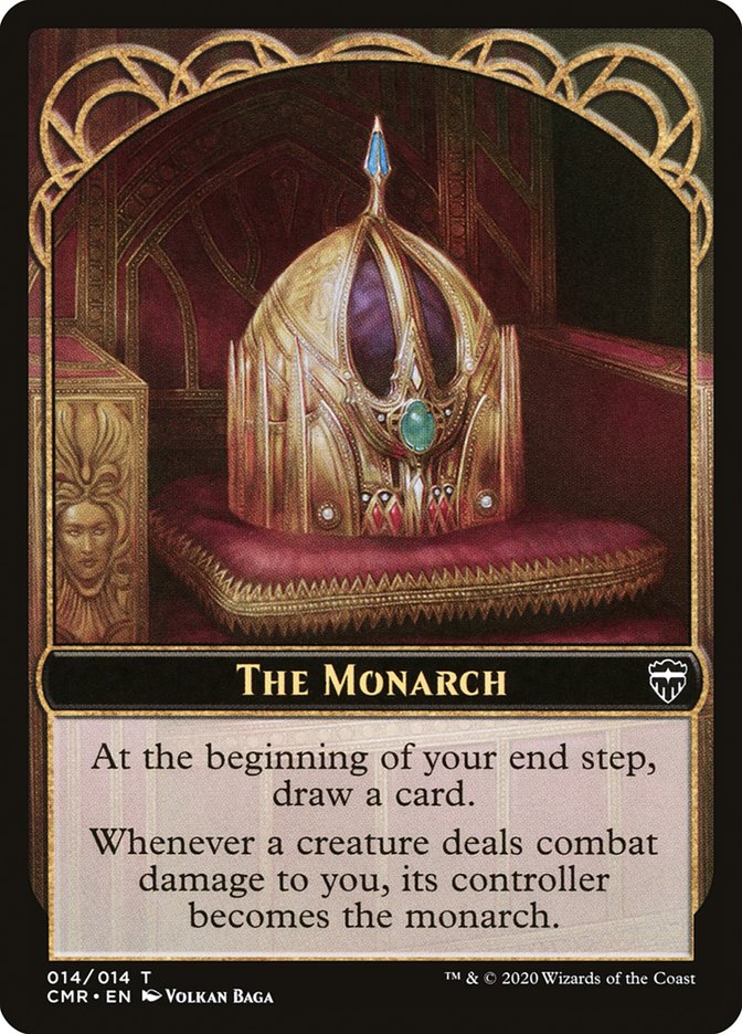 Horror // The Monarch Double-Sided Token [Commander Legends Tokens] | Rock City Comics