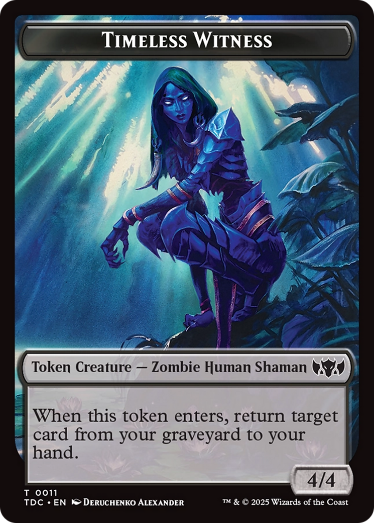 Goat // Timeless Witness Double-Sided Token [Tarkir: Dragonstorm Commander Tokens] | Rock City Comics
