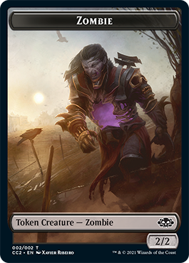 Snake // Zombie Double-Sided Token [Commander Collection: Black Tokens] | Rock City Comics