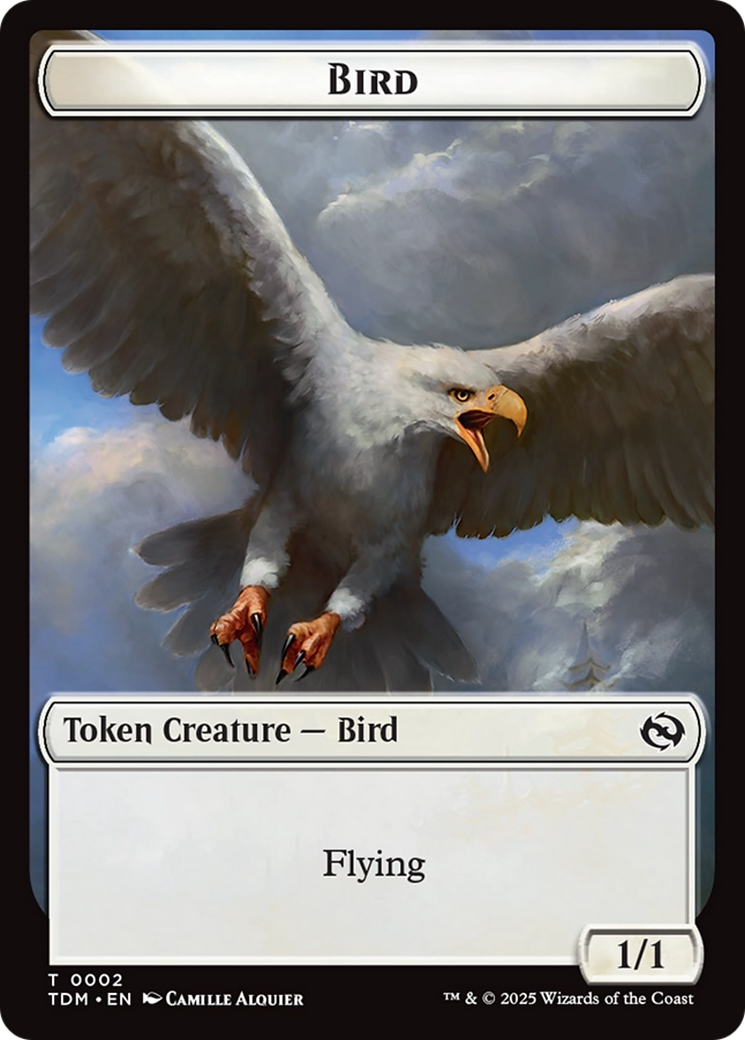 Spider // Bird Double-Sided Token [Tarkir: Dragonstorm Commander Tokens] | Rock City Comics