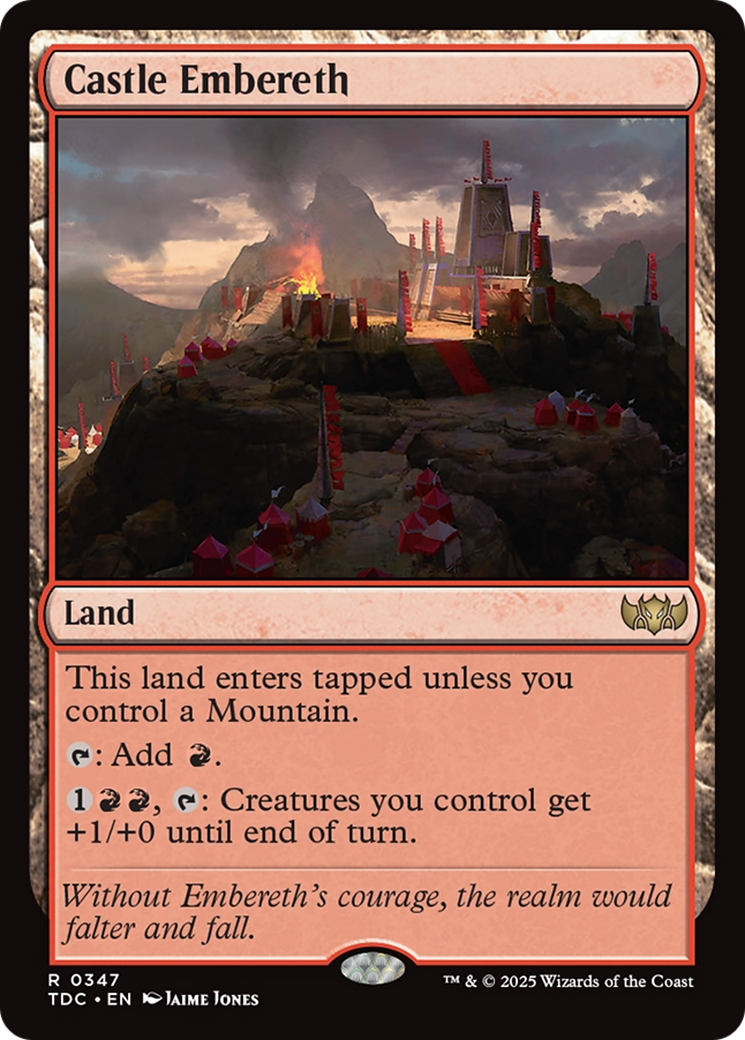 Castle Embereth [Tarkir: Dragonstorm Commander] | Rock City Comics