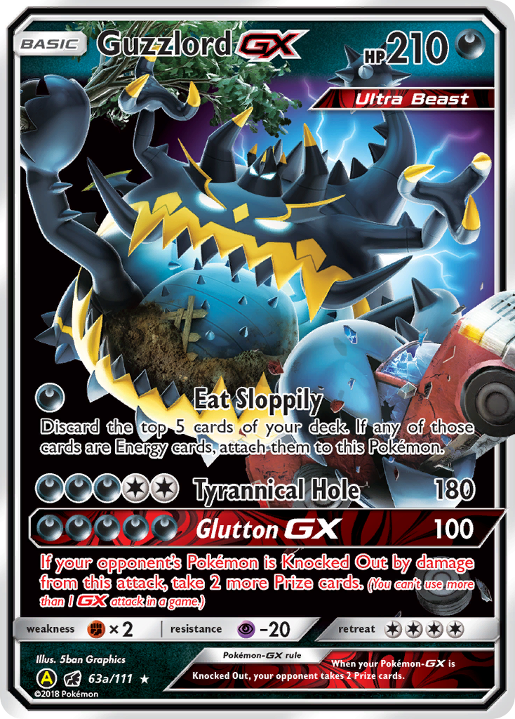 Guzzlord GX (63a/111) [Alternate Art Promos] | Rock City Comics