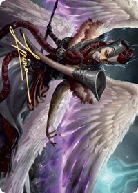 Firja, Judge of Valor Art Card (Gold-Stamped Signature) [Kaldheim Art Series] | Rock City Comics