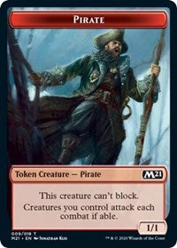 Pirate // Weird Double-Sided Token [Core Set 2021 Tokens] | Rock City Comics